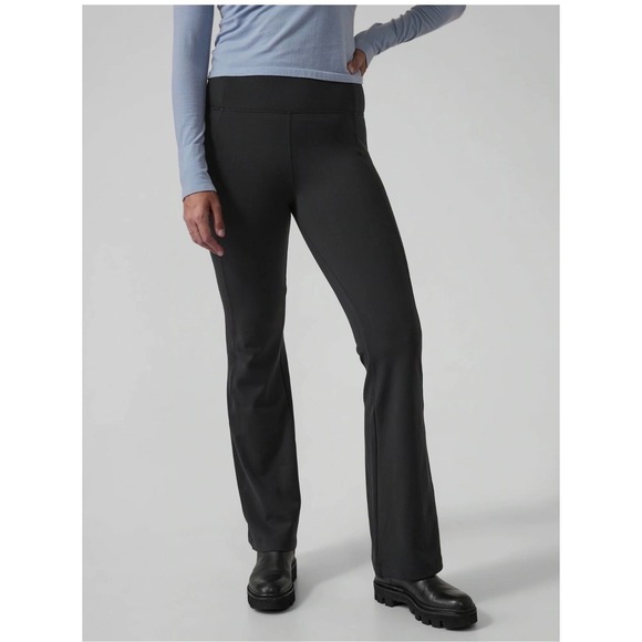 Athleta Pants - ATHLETA Delancey Flare Pants Small Tall Black NEW Athletic Athleisure Casual